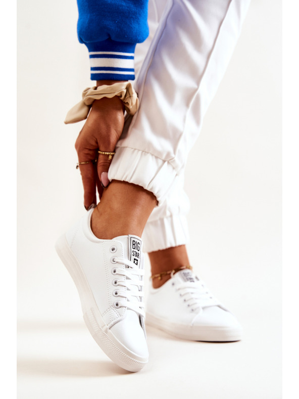 BIG STAR SHOES Sneakers donna Big Star in pelle - Bianco