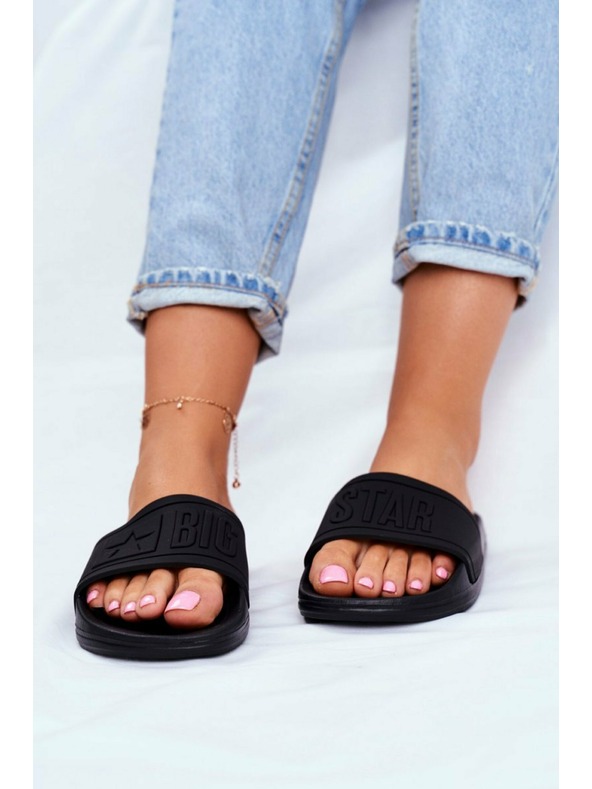 BIG STAR SHOES Pantofole da donna Big Star - Nero