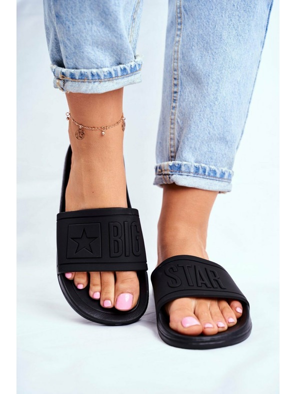 BIG STAR SHOES Pantofole da donna Big Star - Nero