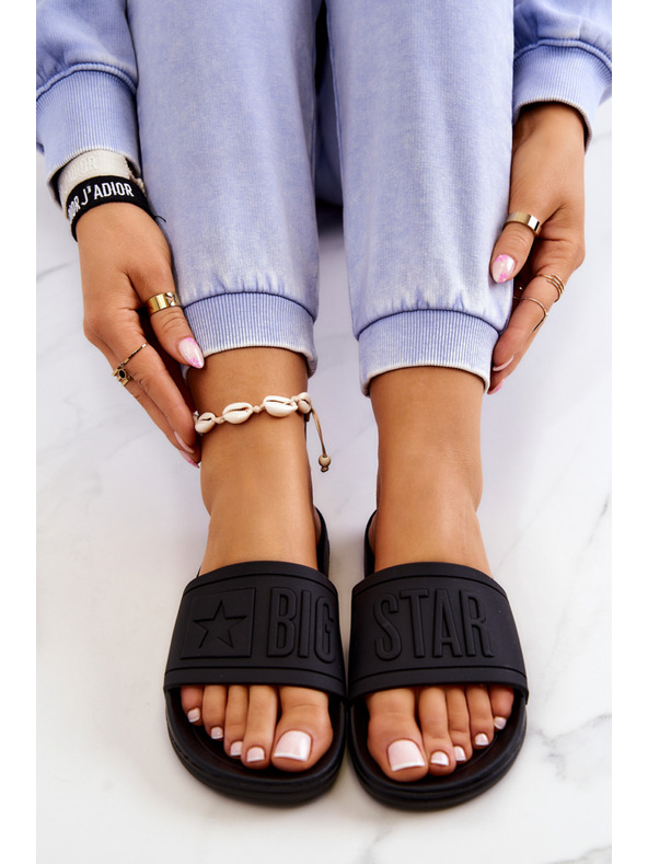 BIG STAR SHOES Pantofole da donna Big Star - Nero