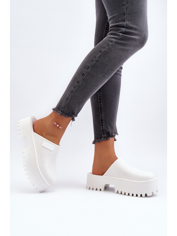 BIG STAR SHOES Pantofole da donna con suola solida Big Star Bianco