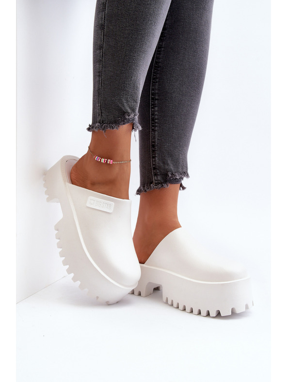 BIG STAR SHOES Pantofole da donna con suola solida Big Star Bianco