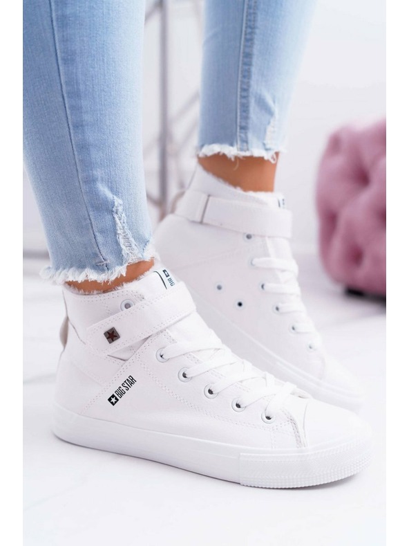BIG STAR SHOES Sneakers in pelle isolata BIG STAR Bianco Taglia: