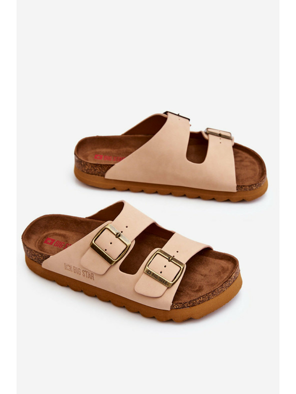 BIG STAR SHOES Pantofole classiche da donna Big Star LL274478 Beige