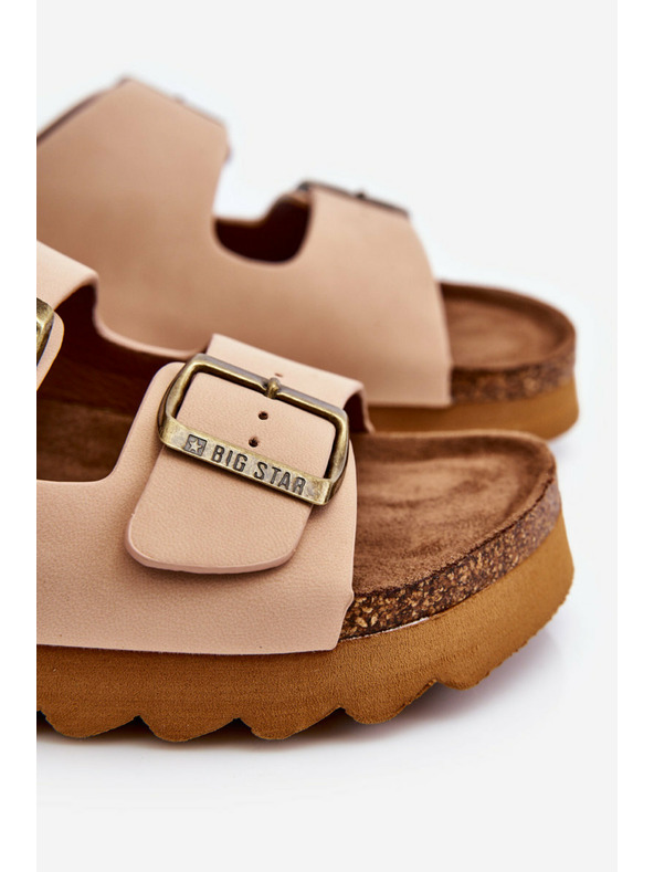 BIG STAR SHOES Pantofole classiche da donna Big Star LL274478 Beige
