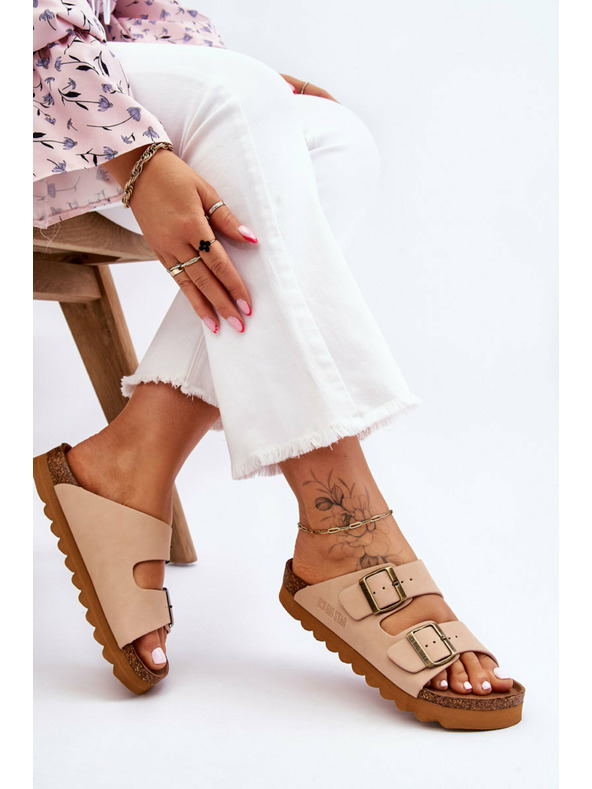 BIG STAR SHOES Pantofole classiche da donna Big Star LL274478 Beige