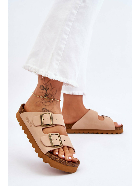 BIG STAR SHOES Pantofole classiche da donna Big Star LL274478 Beige