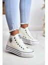BIG STAR SHOES Scarpe da ginnastica alte Big Star da donna - Bianco