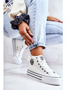 BIG STAR SHOES Scarpe da ginnastica alte Big Star da donna - Bianco