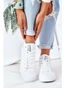 BIG STAR SHOES Sneakers alte da donna in pelle Big Star Bianco