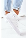 BIG STAR SHOES Sneakers alte da donna in pelle Big Star Bianco