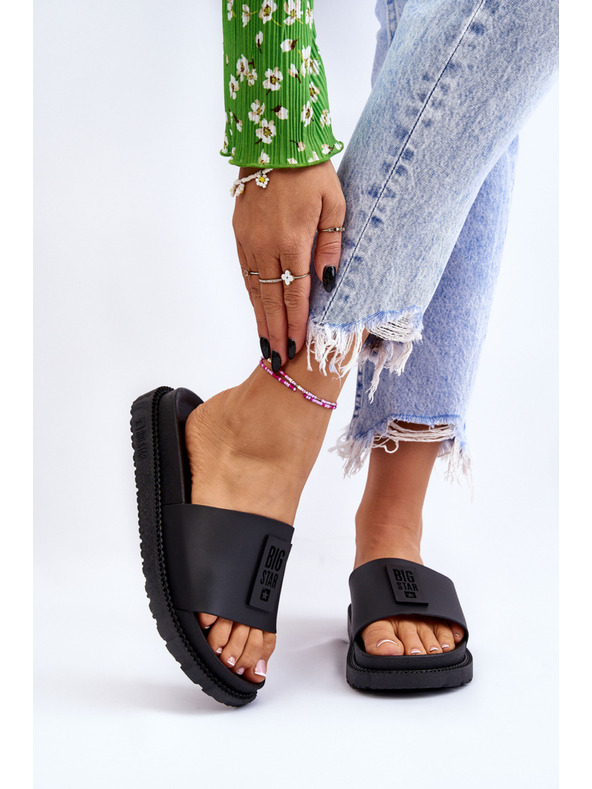 BIG STAR SHOES Pantofole con tacco alto da donna Big Star Nero