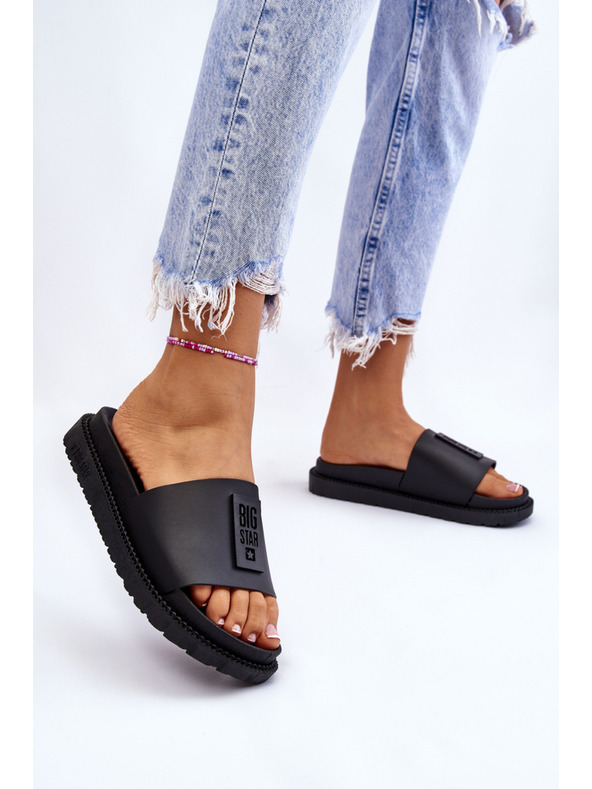 BIG STAR SHOES Pantofole con tacco alto da donna Big Star Nero