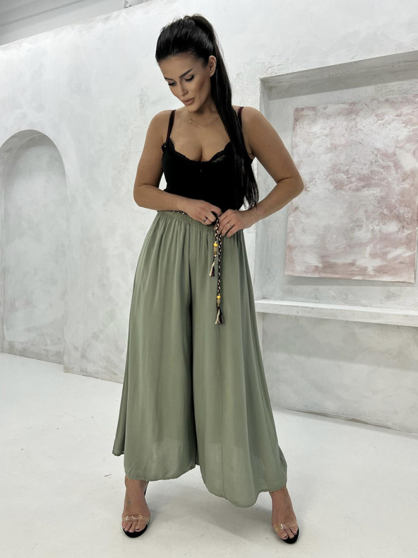 Edoti Pantaloni EDOTI da donna color kaki