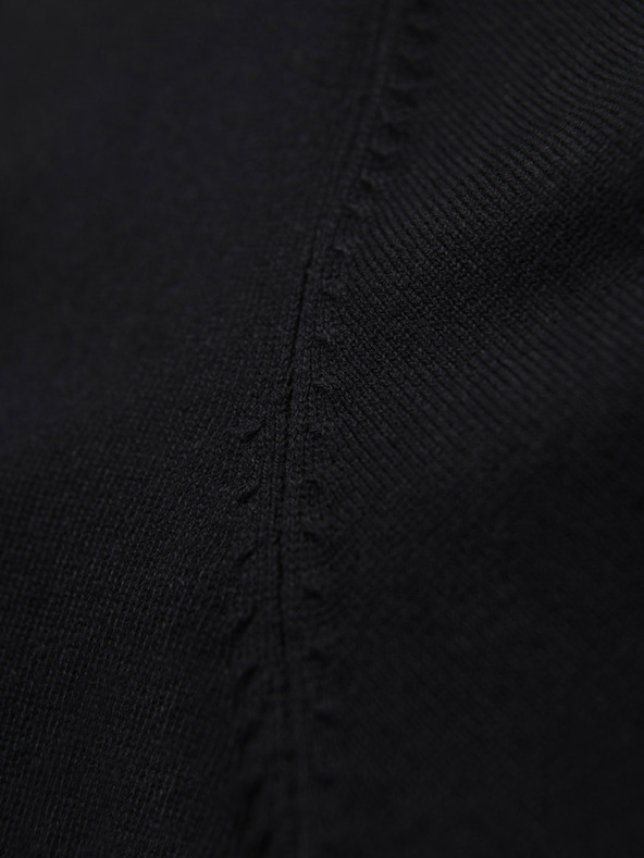 Ombre Clothing Maglia da uomo con pois strutturati - blu scuro Ombre Clothing