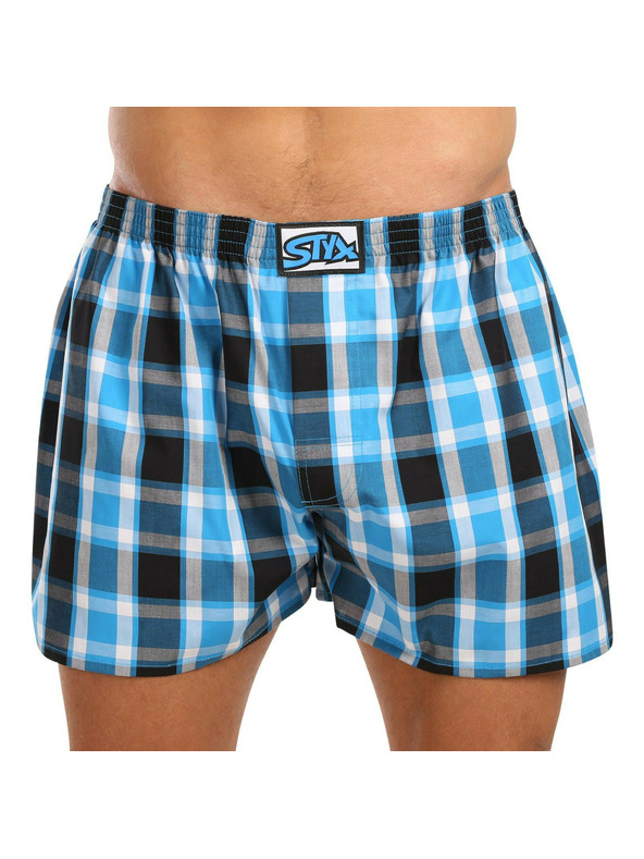 Styx Set di tre pantaloncini oversize da uomo Styx classic rubber multicolore