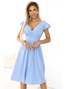 numoco Abito con scollo e maniche corte - azzurro Numoco