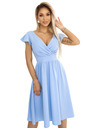 numoco Abito con scollo e maniche corte - azzurro Numoco
