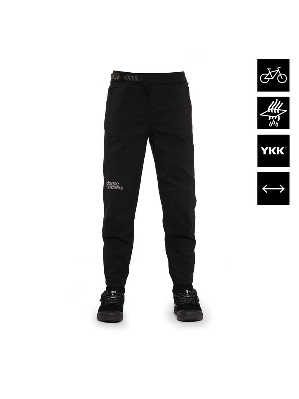 Horsefeathers Pantaloni da bici da bambino Stoker - nero HORSEFEATHERS