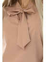 numoco Business blouse with long sleeves and front tie Numoco