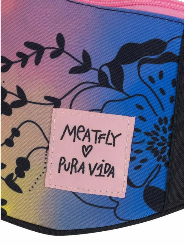 Meatfly Meatfly waist bag X Pura Vida Taya Peach Flowers | Pink | Volume 2.5 L