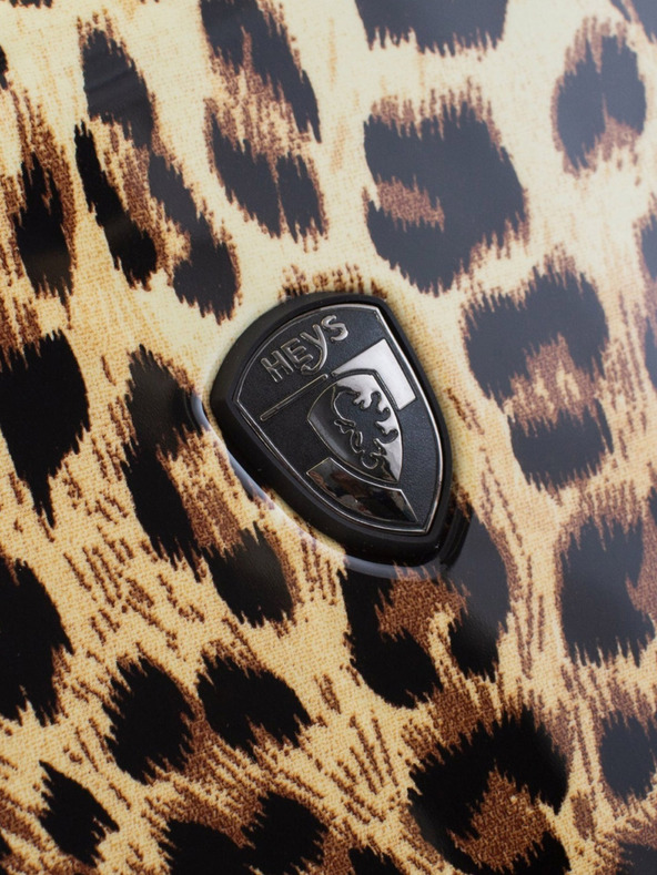 Heys Set of three patterned travel suitcases in brown color Heys Brown Leopard S,M,L