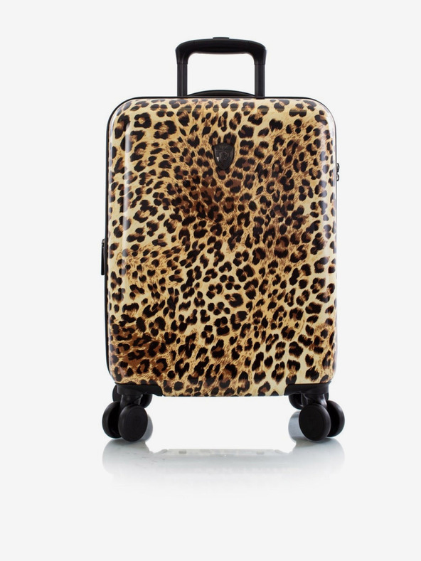 Heys Set of three patterned travel suitcases in brown color Heys Brown Leopard S,M,L