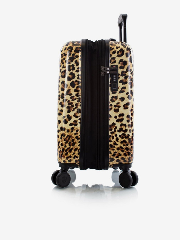 Heys Set of three patterned travel suitcases in brown color Heys Brown Leopard S,M,L