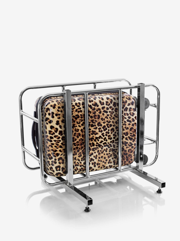 Heys Set of three patterned travel suitcases in brown color Heys Brown Leopard S,M,L