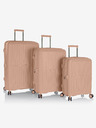 Heys Set of three travel suitcases in beige Heys Airlite S,M,L Nude