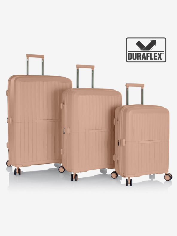 Heys Set of three travel suitcases in beige Heys Airlite S,M,L Nude