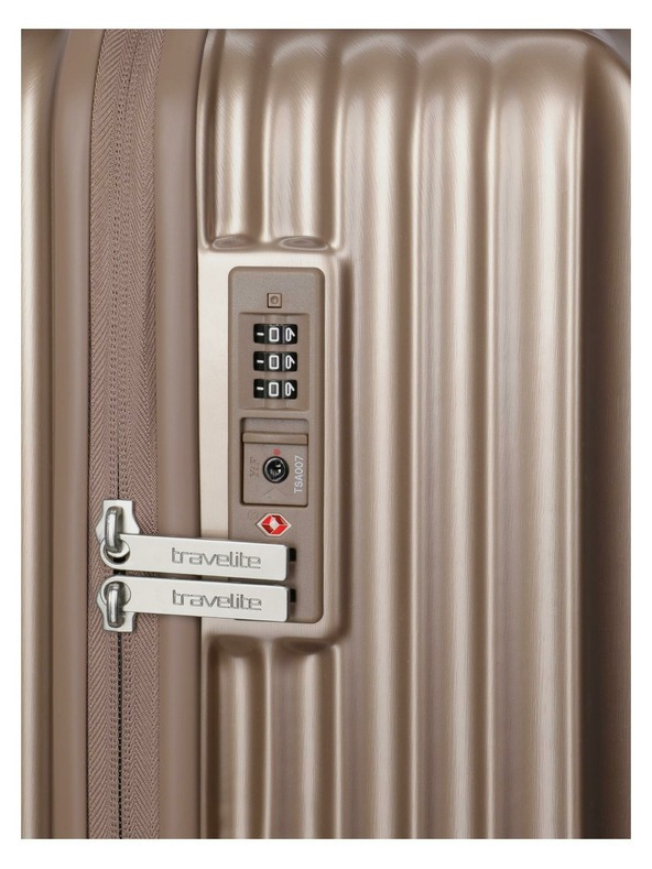 Travelite Travel suitcase Travelite Paros 4w L Cappuccino