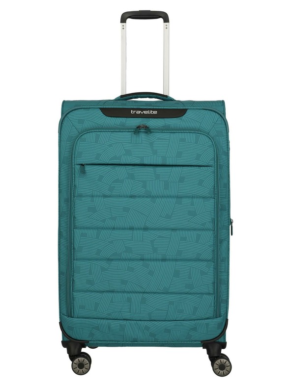 Travelite Travel suitcase Travelite Skaii 4w L Print Petrol