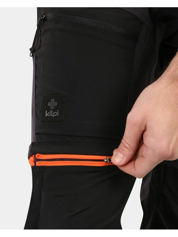 Kilpi Pantaloni outdoor convertibili maschili Kilpi HOSIO Nero