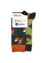 Bellinda CRAZY SOCKS 2x - Funny Socks 2 pairs - orange - light green