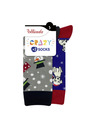 Bellinda CRAZY SOCKS 2x - Funny Socks 2 pairs - grey - blue