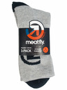 Meatfly Meatfly Long Triple Pack Socks Grey Bike | Grey | Size
