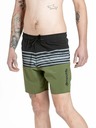 Meatfly Meatfly pantaloncini da bagno maschili Keith Boardshorts 17" Oliva / Nero | Verde | Taglia