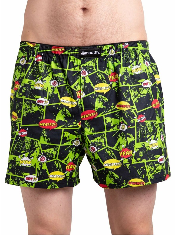 Meatfly Meatfly boxer da uomo Agostino Green Comics | Verde | Taglia