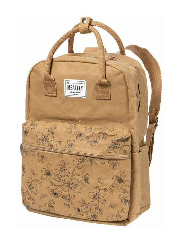 Meatfly Meatfly paper backpack Cheery Blossom Brown 18 L