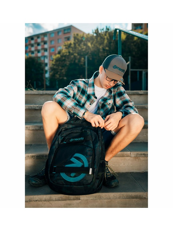 Meatfly Meatfly backpack Exile Petrol Mossy 24 L | Blue | Volume 24 L