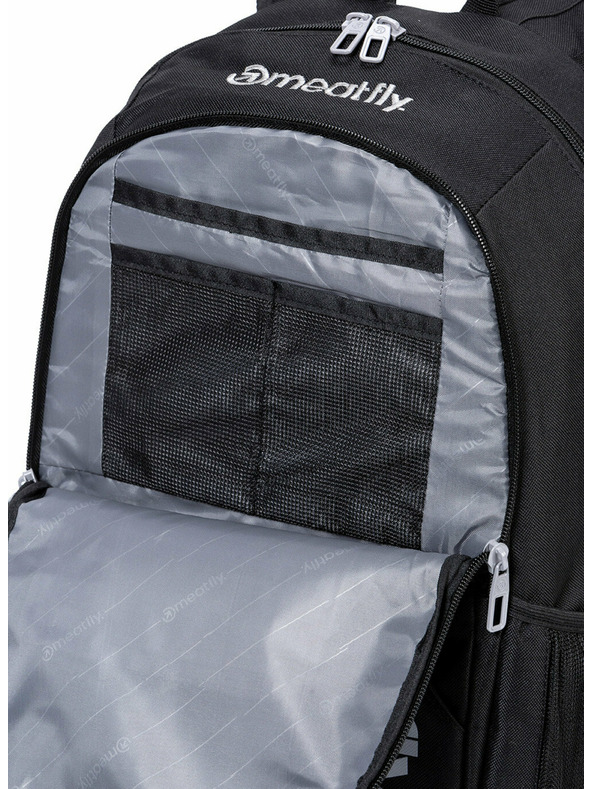 Meatfly Meatfly backpack Basejumper Black 22 L + FREE PENCIL CASE | Black | Volume 22 L