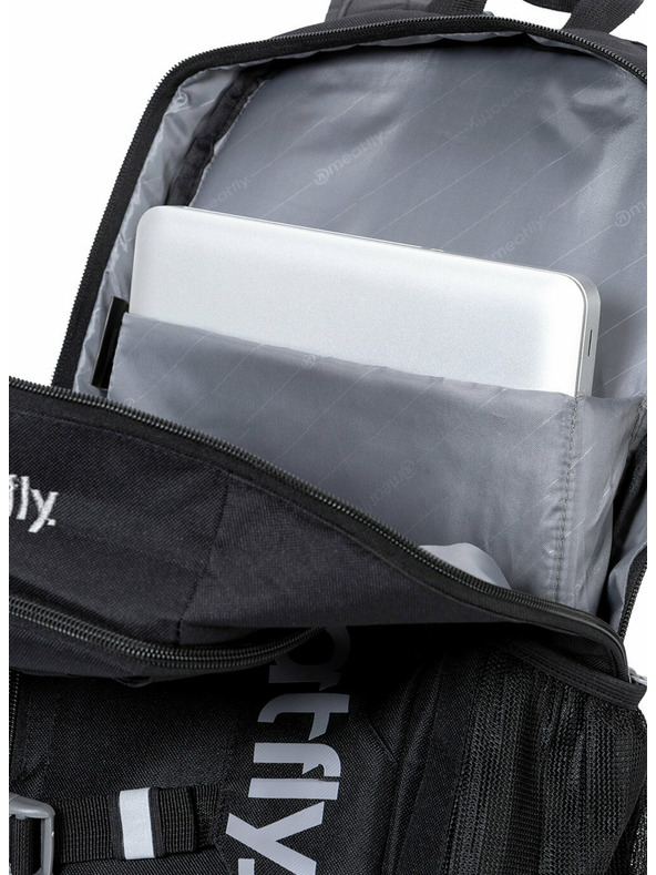 Meatfly Meatfly backpack Basejumper Black 22 L + FREE PENCIL CASE | Black | Volume 22 L