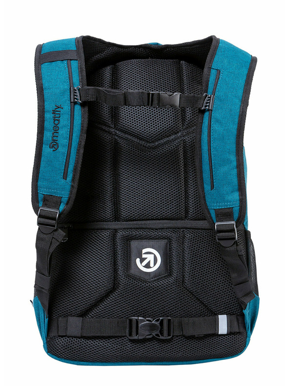 Meatfly Meatfly Backpack Exile Petrol Heather/Charcoal Heather 24 L + FREE PENCIL CASE | Blue | Volume 24 L