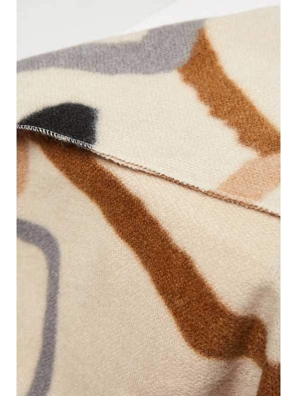 Moodo Sciarpa da donna marrone e beige a fantasia Moodo