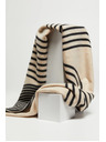 Moodo Nero-beige scarf stampata Moodo donna