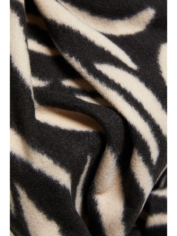 Moodo Crema-nero scarf stampata Moodo donna