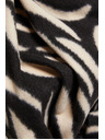 Moodo Crema-nero scarf stampata Moodo donna
