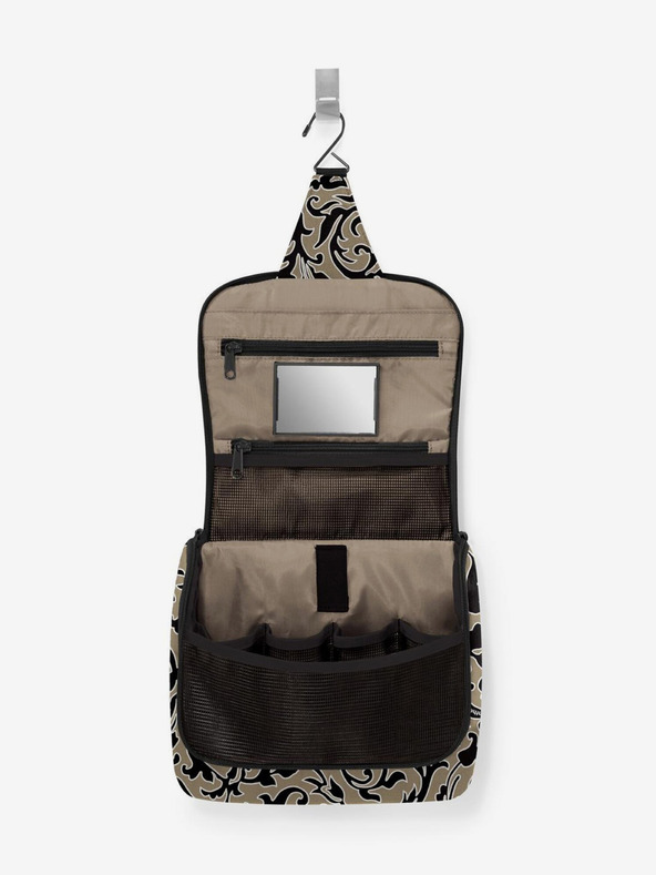 Reisenthel Borsa per cosmetici donna kaki con stampa Reisenthel Toiletbag Baroque Marble