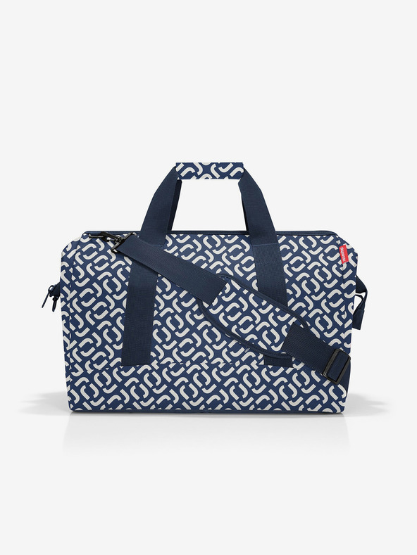 Reisenthel Dark blue patterned travel bag Reisenthel Allrounder L Signature Navy